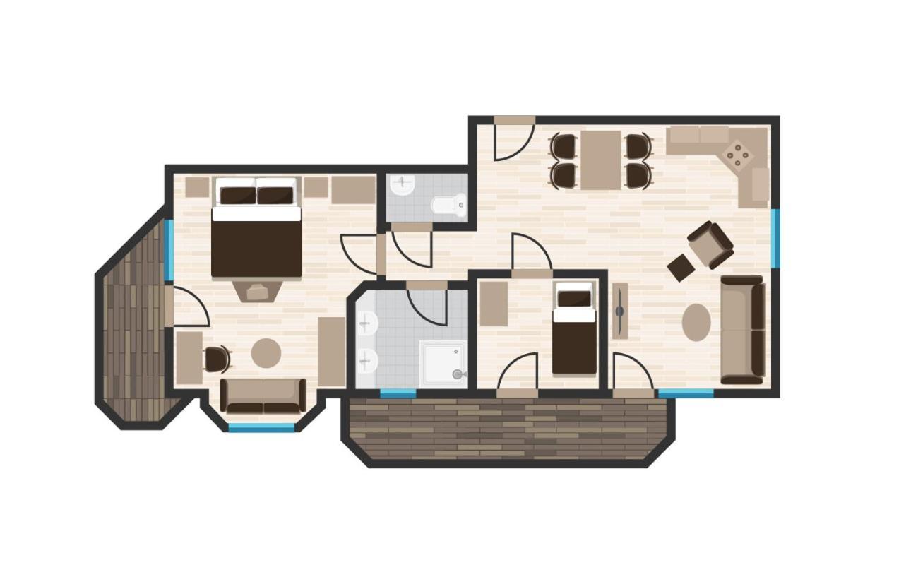Hotel Alpenstueble Appartements Mittelberg Eksteriør billede